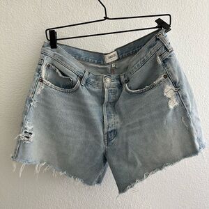 AGOLDE Women's Parker Long Denim Shorts